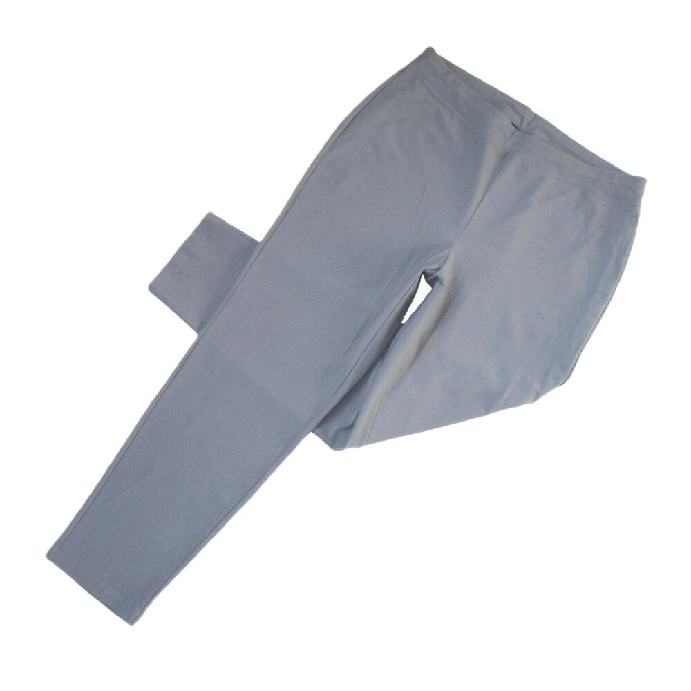 NWT Eileen Fisher Slim Ankle in Steel Gray Washable Stretch Crepe Pants XL